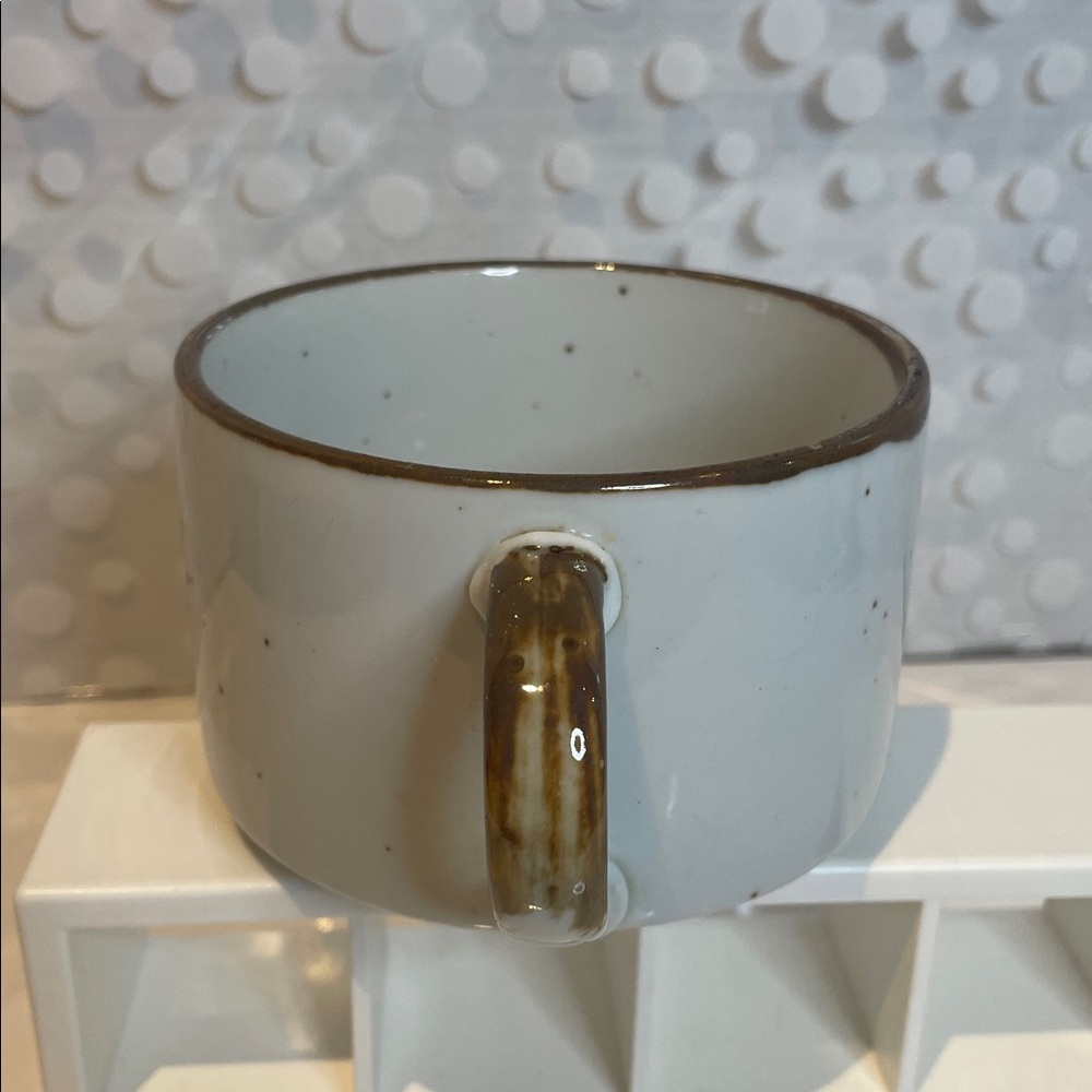 Vintage Japanese Stoneware Jumbo SunFlower Soup Mug - Picture 3 of 8